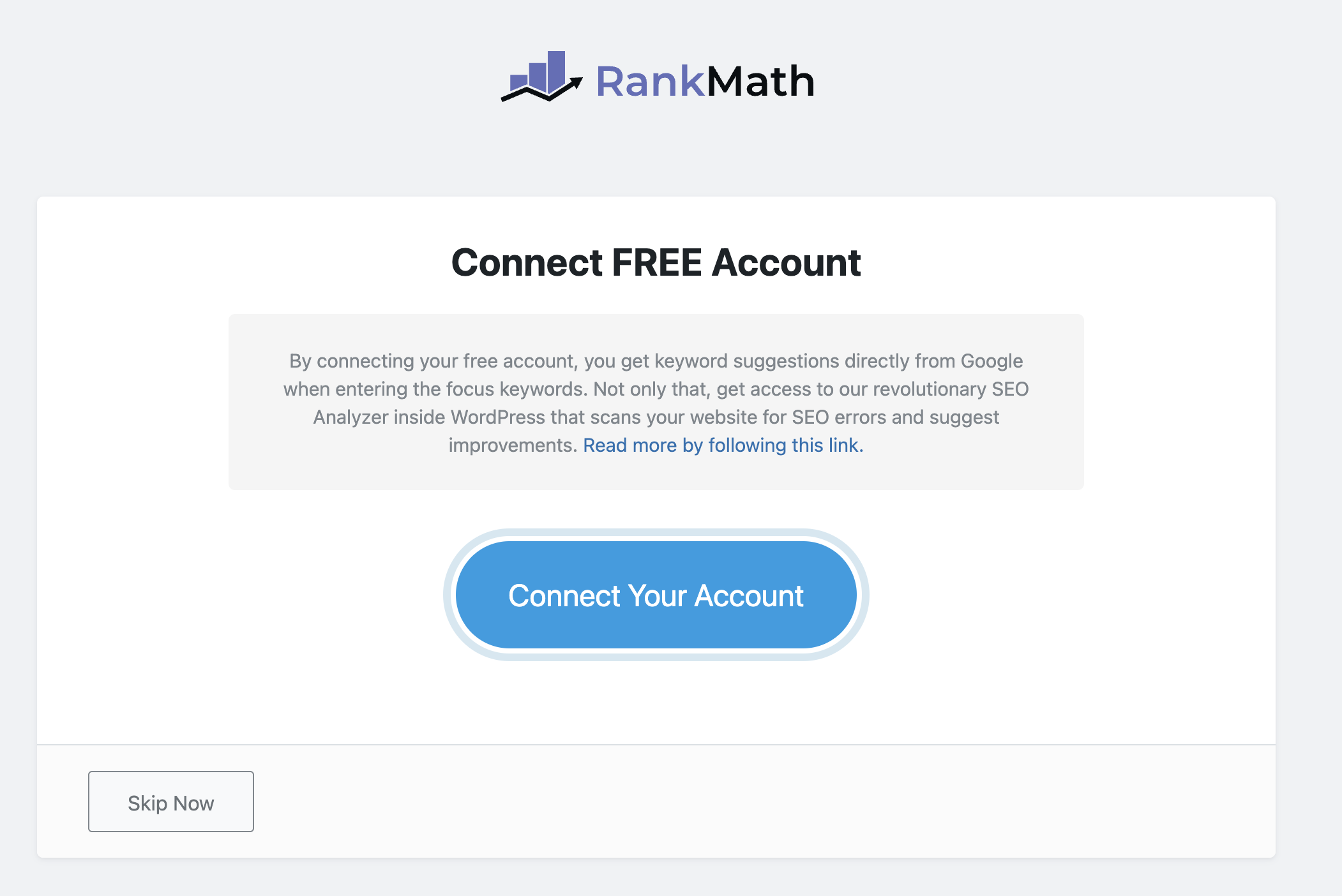 Rank Math 基礎設定教學：帳號申請與初始設定