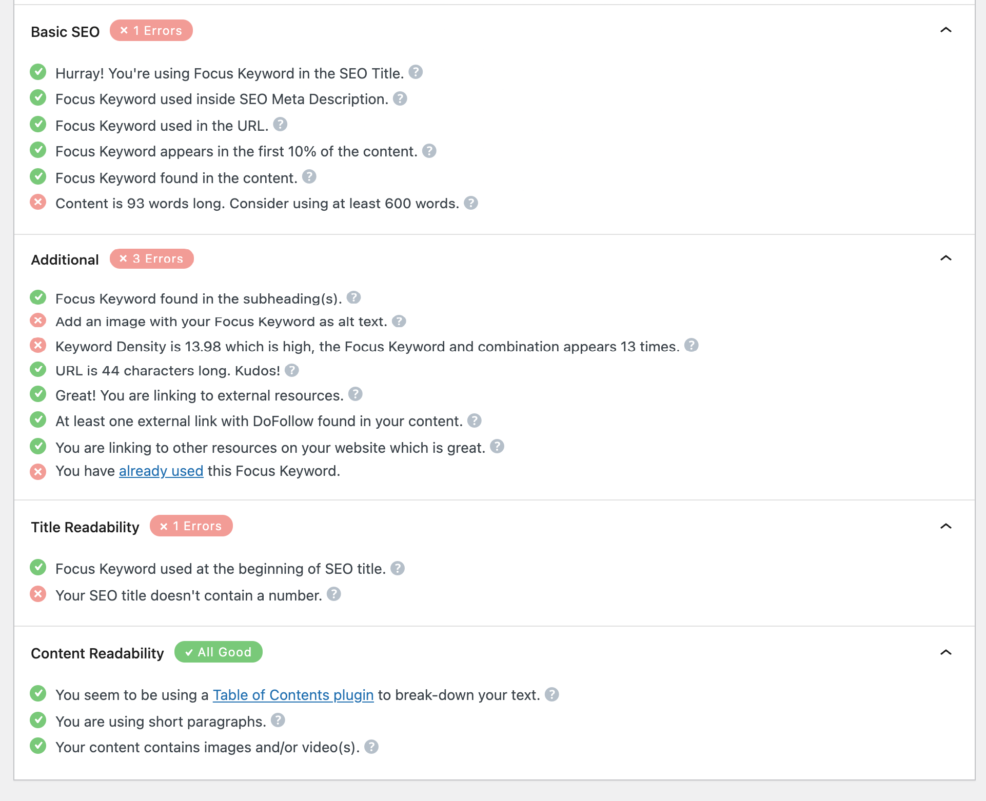 WordPress教學｜Rank Math分數中文翻譯