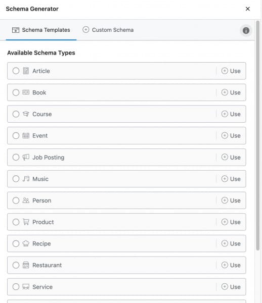 schema generator wp
