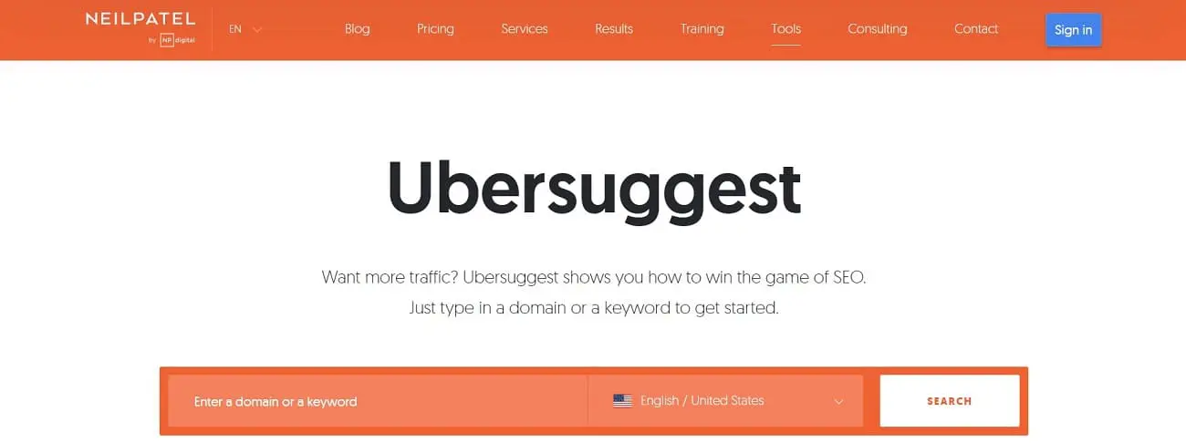 Ubersuggest