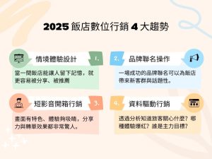 飯店行銷指南｜2025飯店數位行銷趨勢與成功飯店行銷案例一次看
