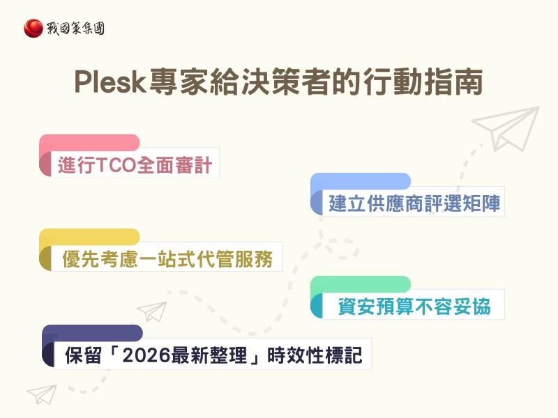 Plesk專家給決策者的行動指南