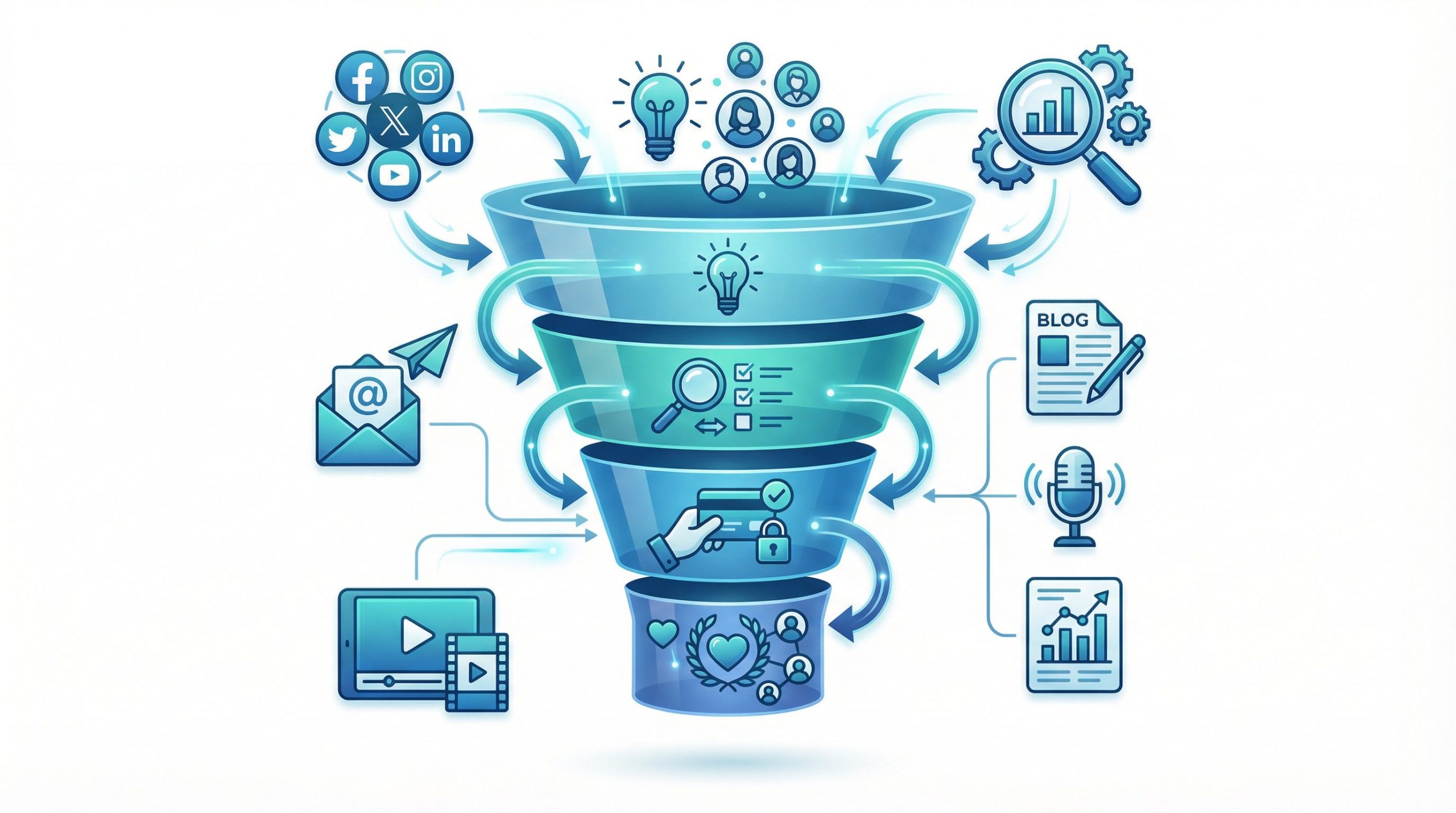 戰國策集團2026年最新網路行銷策略:掌握3步驟,讓企業業績無往不利 行銷漏斗與客戶旅程 多管道行銷策略