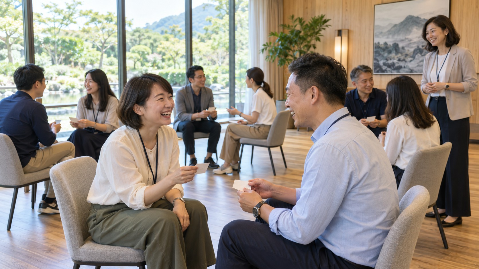 企業共識營成功案例：主管與同仁進行一對一跨部門溝通演練