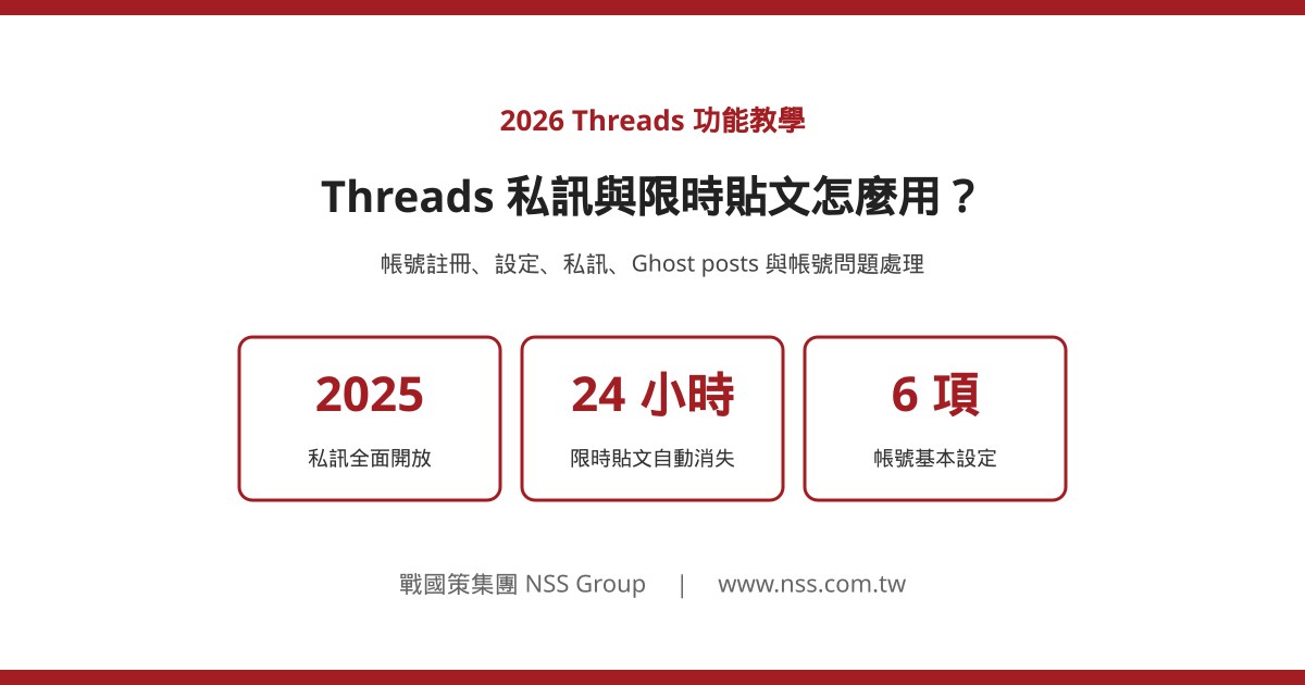 Threads 私訊、限時貼文(Ghost posts)與帳號設定完整教學 2026